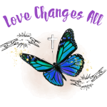 Love Changes All logo with butterfly logo