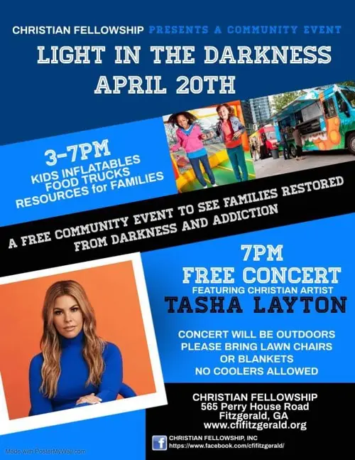 Light in the darkness event poster