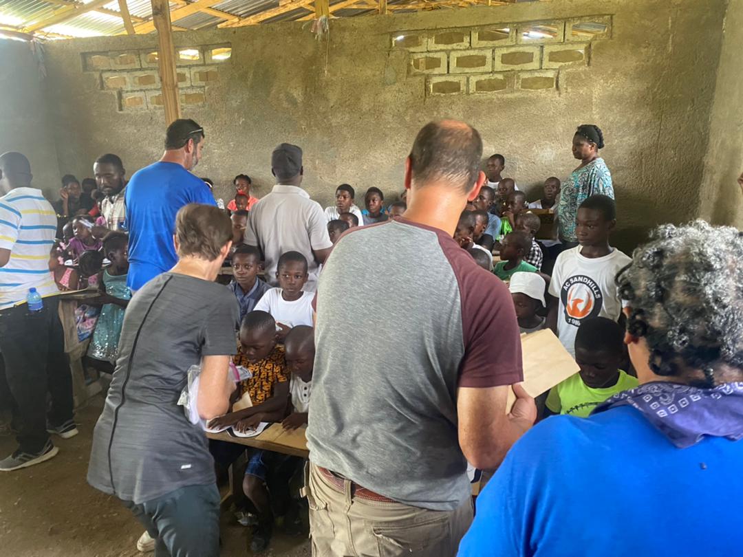 Ministering to kids in Haiti