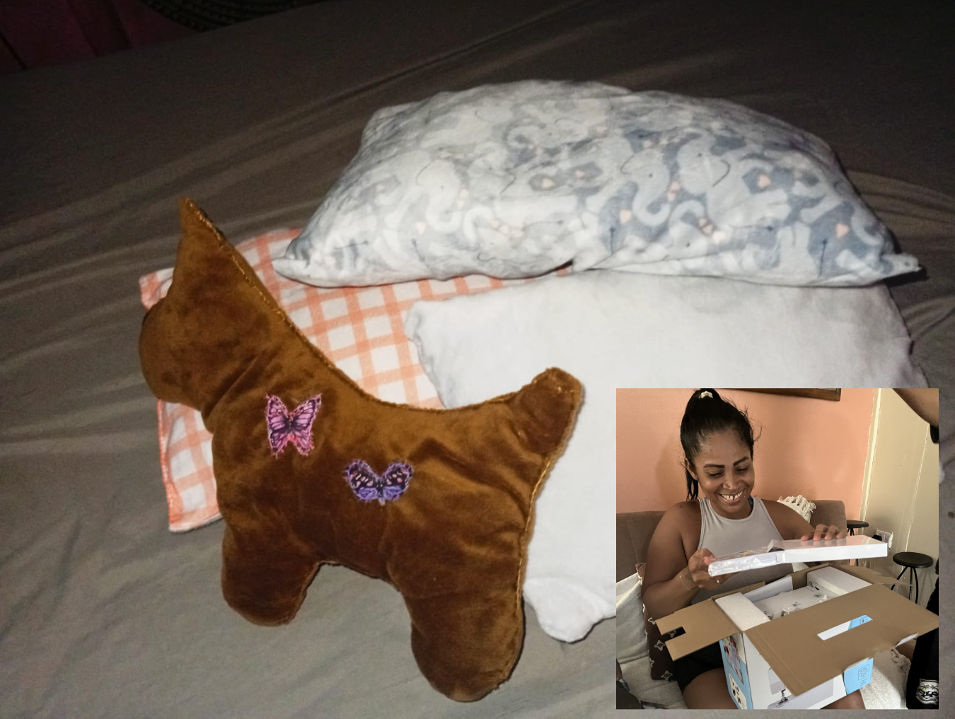 Maeiela and her pillows